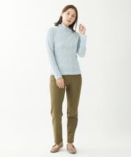 NGKCX31150 GIANNI LO GIUDICE(ジャンニ ロ ジュディチェ) [洗える・日本製]リンクス防縮ウールカットソー ライトブルー