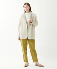 NGKCX31150 GIANNI LO GIUDICE(ジャンニ ロ ジュディチェ) [洗える・日本製]リンクス防縮ウールカットソー オフホワイト