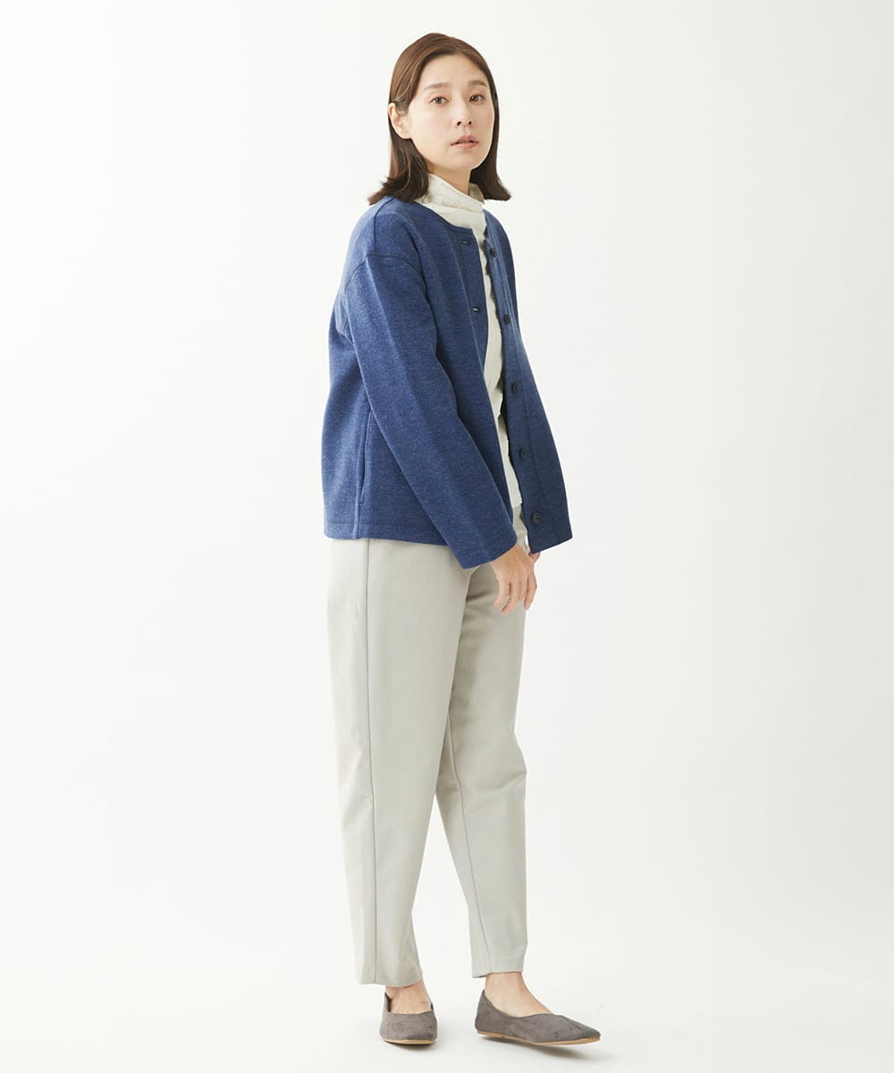 NGKCX31150 GIANNI LO GIUDICE(ジャンニ ロ ジュディチェ) [洗える・日本製]リンクス防縮ウールカットソー オフホワイト