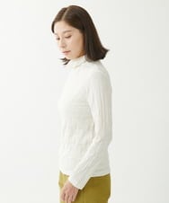NGKCX31150 GIANNI LO GIUDICE(ジャンニ ロ ジュディチェ) [洗える・日本製]リンクス防縮ウールカットソー オフホワイト