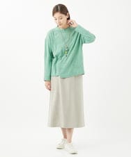NGKEA20150 GIANNI LO GIUDICE(ジャンニ ロ ジュディチェ) [洗える・日本製]リンクスドットジャガードカットソー グリーン