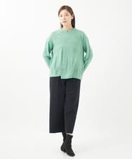 NGKEA20150 GIANNI LO GIUDICE(ジャンニ ロ ジュディチェ) [洗える・日本製]リンクスドットジャガードカットソー グリーン