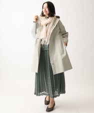 NGKEB40190 GIANNI LO GIUDICE(ジャンニ ロ ジュディチェ) [洗える・日本製]66ナイロンチュールクロシェ風レースカットソー グリーン