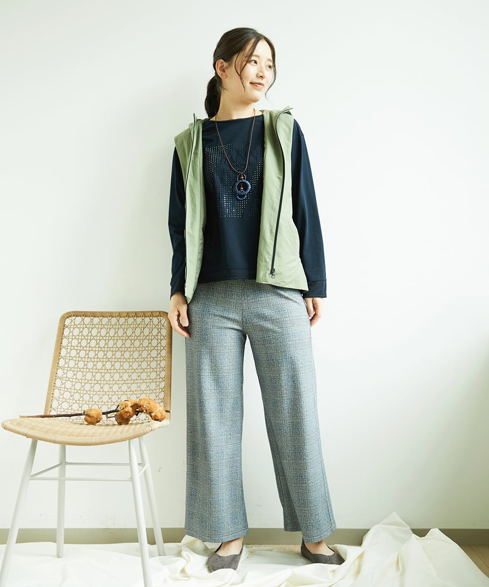 NGKED03200 GIANNI LO GIUDICE(ジャンニ ロ ジュディチェ) [日本製]ロゴカットソー ネイビー