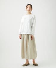 NGKED03200 GIANNI LO GIUDICE(ジャンニ ロ ジュディチェ) [日本製]ロゴカットソー ホワイト