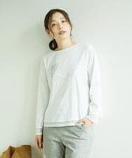 NGKED03200 GIANNI LO GIUDICE(ジャンニ ロ ジュディチェ) [日本製]ロゴカットソー ホワイト