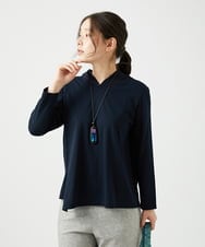 NGKED04150 GIANNI LO GIUDICE(ジャンニ ロ ジュディチェ) [日本製]ハイゲージ天竺カットソー ネイビー