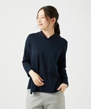 NGKED04150 GIANNI LO GIUDICE(ジャンニ ロ ジュディチェ) [日本製]ハイゲージ天竺カットソー ネイビー