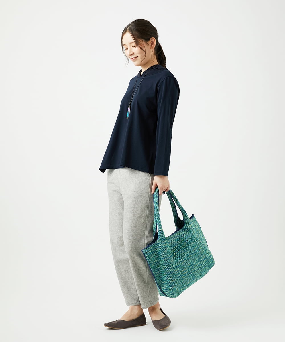 NGKED04150 GIANNI LO GIUDICE(ジャンニ ロ ジュディチェ) [日本製]ハイゲージ天竺カットソー ネイビー