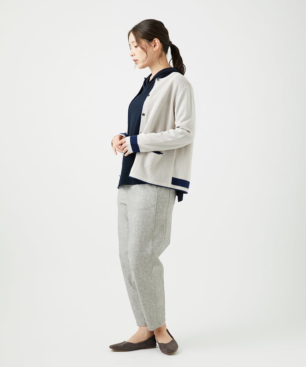 NGKED04150 GIANNI LO GIUDICE(ジャンニ ロ ジュディチェ) [日本製]ハイゲージ天竺カットソー ネイビー