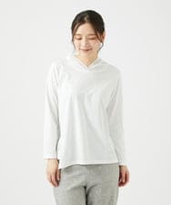 NGKED04150 GIANNI LO GIUDICE(ジャンニ ロ ジュディチェ) [日本製]ハイゲージ天竺カットソー ホワイト