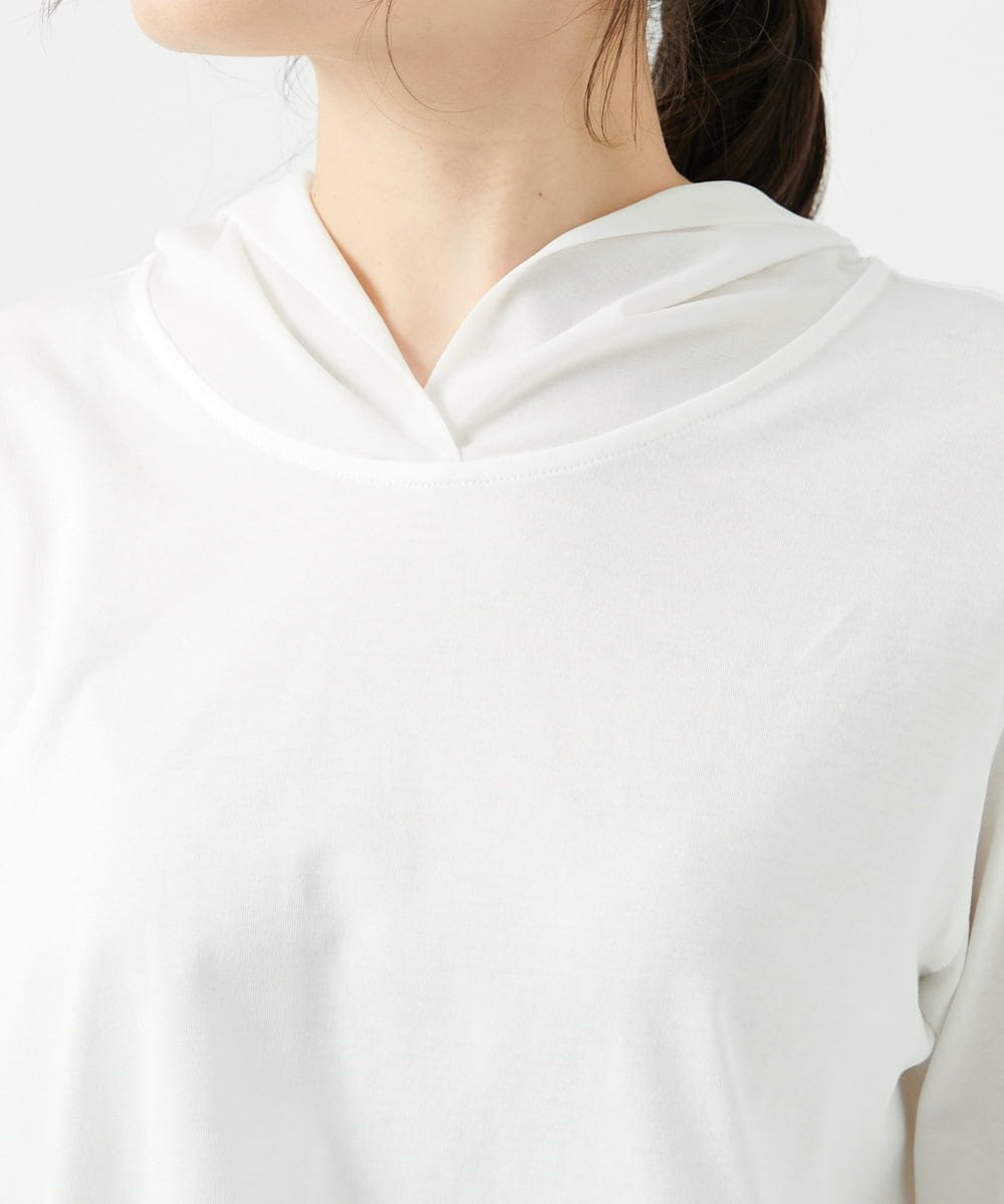 NGKED04150 GIANNI LO GIUDICE(ジャンニ ロ ジュディチェ) [日本製]ハイゲージ天竺カットソー ホワイト