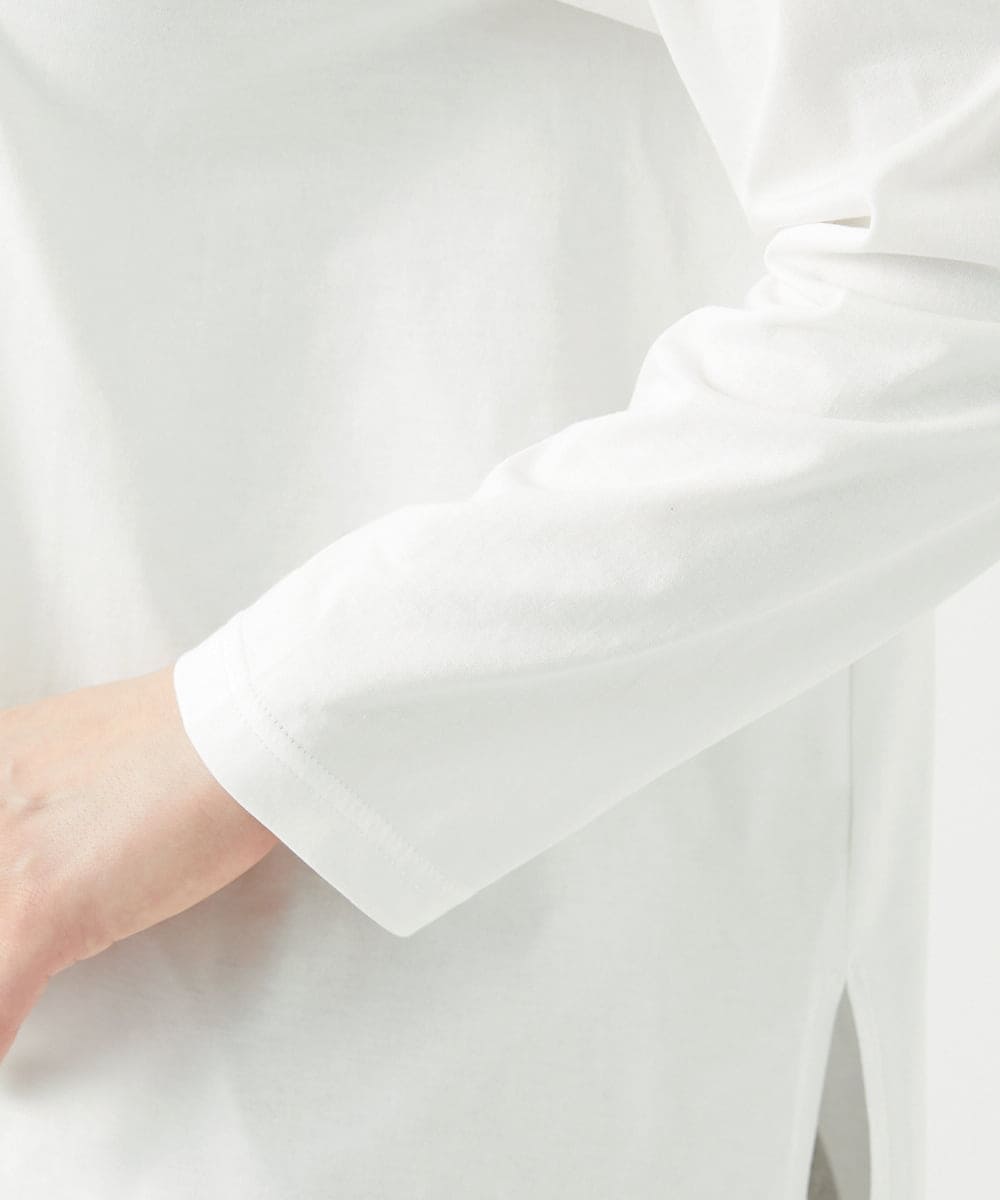 NGKED04150 GIANNI LO GIUDICE(ジャンニ ロ ジュディチェ) [日本製]ハイゲージ天竺カットソー ホワイト