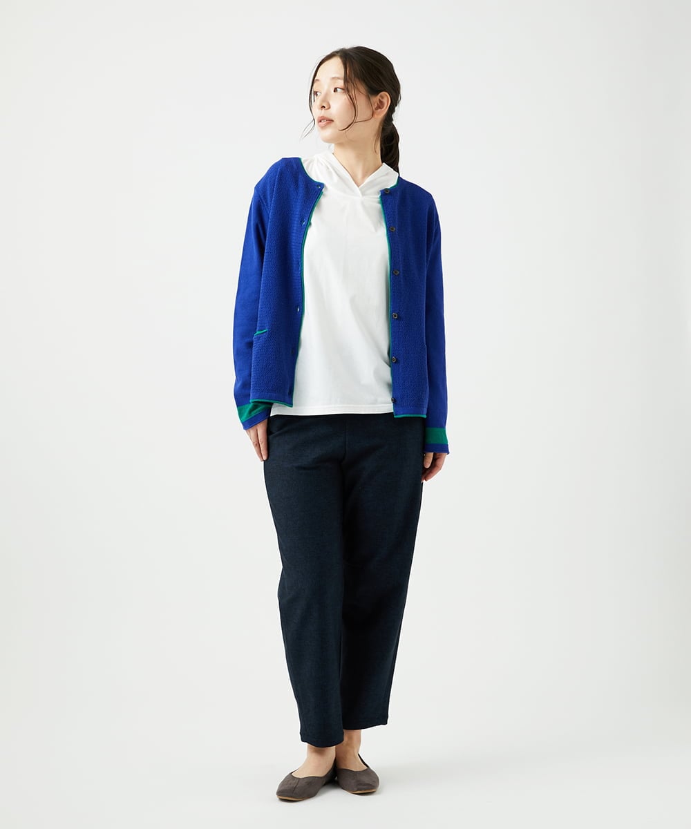 NGKED04150 GIANNI LO GIUDICE(ジャンニ ロ ジュディチェ) [日本製]ハイゲージ天竺カットソー ホワイト