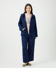 NGKED10200 GIANNI LO GIUDICE(ジャンニ ロ ジュディチェ) [洗える・日本製]ハイゲージ天竺ロゴカットソー ピンク