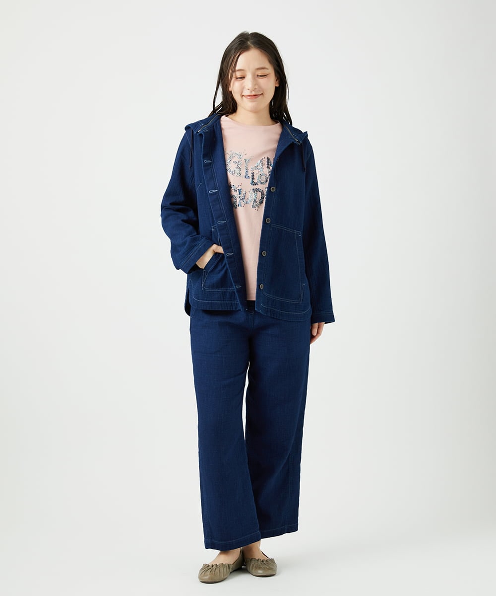 NGKED10200 GIANNI LO GIUDICE(ジャンニ ロ ジュディチェ) [洗える・日本製]ハイゲージ天竺ロゴカットソー ピンク