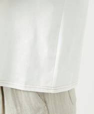 NGKED10200 GIANNI LO GIUDICE(ジャンニ ロ ジュディチェ) [洗える・日本製]ハイゲージ天竺ロゴカットソー ホワイト