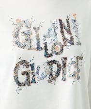 NGKED10200 GIANNI LO GIUDICE(ジャンニ ロ ジュディチェ) [洗える・日本製]ハイゲージ天竺ロゴカットソー ホワイト