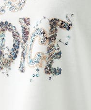 NGKED10200 GIANNI LO GIUDICE(ジャンニ ロ ジュディチェ) [洗える・日本製]ハイゲージ天竺ロゴカットソー ホワイト