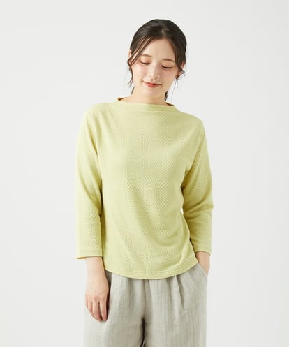 NGKED12160 GIANNI LO GIUDICE [洗える・日本製]ツンツンジャガードカットソー