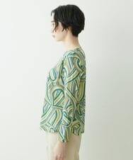 NGKET03210 GIANNI LO GIUDICE(ジャンニ ロ ジュディチェ) [洗える・日本製]チュールハートプリントプルオーバー グリーン
