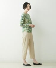 NGKET03210 GIANNI LO GIUDICE(ジャンニ ロ ジュディチェ) [洗える・日本製]チュールハートプリントプルオーバー グリーン