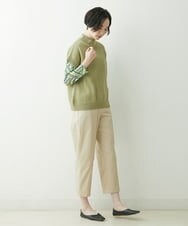 NGKET03210 GIANNI LO GIUDICE(ジャンニ ロ ジュディチェ) [洗える・日本製]チュールハートプリントプルオーバー グリーン