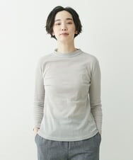 NGKET04110 GIANNI LO GIUDICE(ジャンニ ロ ジュディチェ) [洗える・日本製]コットンチュールプルオーバー グレー