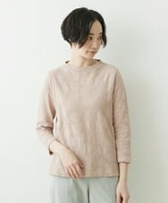 NGKET05130 GIANNI LO GIUDICE(ジャンニ ロ ジュディチェ) [日本製]MVSドットシャーリングハイネックカットソー ピンク