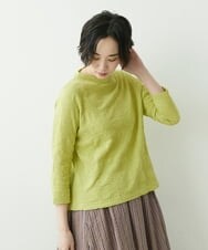 NGKET05130 GIANNI LO GIUDICE(ジャンニ ロ ジュディチェ) [日本製]MVSドットシャーリングハイネックカットソー グリーン