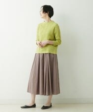 NGKET05130 GIANNI LO GIUDICE(ジャンニ ロ ジュディチェ) [日本製]MVSドットシャーリングハイネックカットソー グリーン