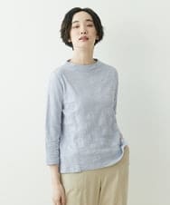 NGKET05130 GIANNI LO GIUDICE(ジャンニ ロ ジュディチェ) [日本製]MVSドットシャーリングハイネックカットソー ライトブルー