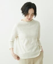 NGKET05130 GIANNI LO GIUDICE(ジャンニ ロ ジュディチェ) [日本製]MVSドットシャーリングハイネックカットソー オフホワイト