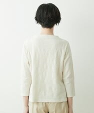 NGKET05130 GIANNI LO GIUDICE(ジャンニ ロ ジュディチェ) [日本製]MVSドットシャーリングハイネックカットソー オフホワイト