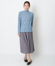 NGKET06180 GIANNI LO GIUDICE(ジャンニ ロ ジュディチェ) [洗える・日本製]ガーゼフライスブラードットプルオーバー ライトブルー