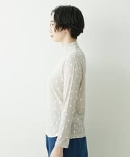 NGKET06180 GIANNI LO GIUDICE(ジャンニ ロ ジュディチェ) [洗える・日本製]ガーゼフライスブラードットプルオーバー ライトベージュ