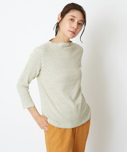 NGKET12230 GIANNI LO GIUDICE [日本製]ドットツイストジャガードプルオーバー