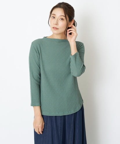 NGKET12230 GIANNI LO GIUDICE [日本製]ドットツイストジャガードプルオーバー