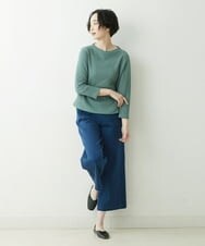 NGKET12230 GIANNI LO GIUDICE(ジャンニ ロ ジュディチェ) [日本製]ドットツイストジャガードプルオーバー ライトグリーン
