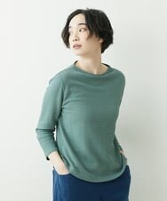 NGKET12230 GIANNI LO GIUDICE(ジャンニ ロ ジュディチェ) [日本製]ドットツイストジャガードプルオーバー ライトグリーン