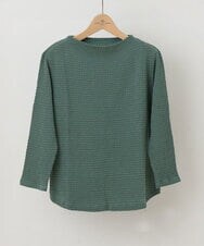 NGKET12230 GIANNI LO GIUDICE(ジャンニ ロ ジュディチェ) [日本製]ドットツイストジャガードプルオーバー ライトグリーン
