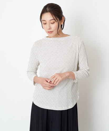 NGKET12230 GIANNI LO GIUDICE [日本製]ドットツイストジャガードプルオーバー