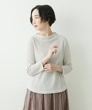 NGKET12230 GIANNI LO GIUDICE(ジャンニ ロ ジュディチェ) [日本製]ドットツイストジャガードプルオーバー ホワイト