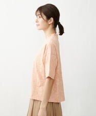 NGKET26180 GIANNI LO GIUDICE(ジャンニ ロ ジュディチェ) [洗える・日本製]サークルジャガードカットソー オレンジ