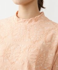 NGKET26180 GIANNI LO GIUDICE(ジャンニ ロ ジュディチェ) [洗える・日本製]サークルジャガードカットソー オレンジ
