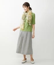 NGKET28130 GIANNI LO GIUDICE(ジャンニ ロ ジュディチェ) [洗える・日本製]キョウネンジャガード半袖カットソー グリーン