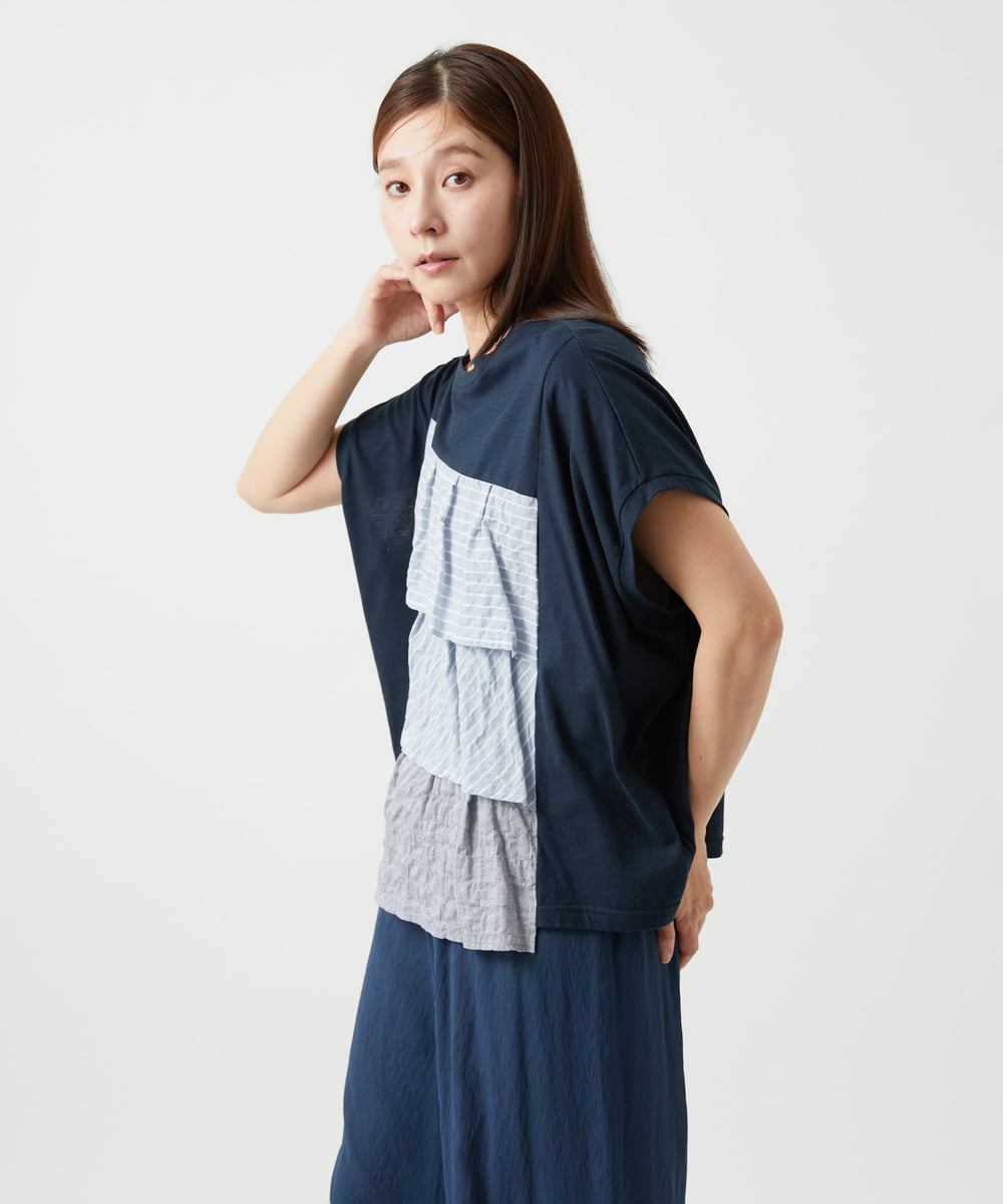 洗える]コットンヘンプ天竺カットソー(カットソー・Tシャツ