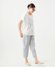 NGKGA25260 GIANNI LO GIUDICE(ジャンニ ロ ジュディチェ) [洗える]コットンヘンプ天竺カットソー ホワイト