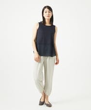 NGKGA27100 GIANNI LO GIUDICE(ジャンニ ロ ジュディチェ) [洗える・日本製]リヨセルコットンスパイラル天竺タンクトップ ネイビー
