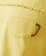 NGKGA52210 GIANNI LO GIUDICE(ジャンニ ロ ジュディチェ) [洗える]アンチスウェットステッチ刺繍カットソー イエロー